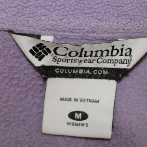 Columbia Benton Springs Lavender Full Zip Fleece Jacket Women M Outdoor - Picture 6 of 6